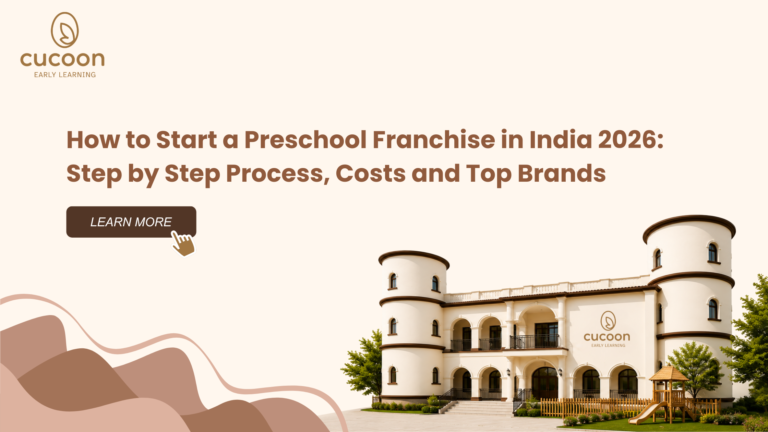 Starting a preschool franchise in India in 2026 involves securing legal licensing, finding a suitable location of at least 1,000–2,000 sq ft, and investing in furniture, safety setups, and teaching materials.